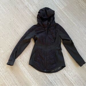 The North Face Pseudio Hybrid Insulated light Hooded Jacket Womens S Black